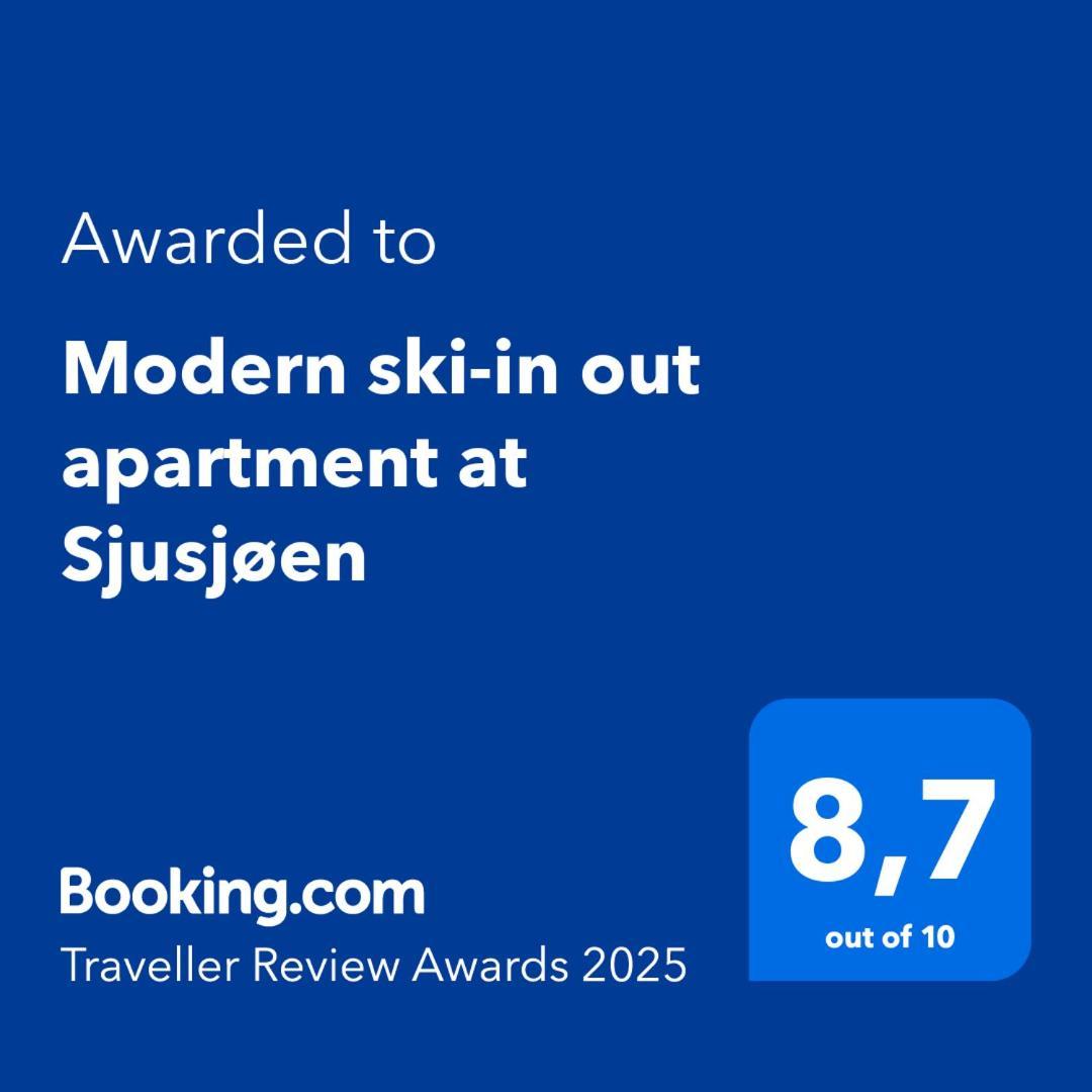 Modern Ski-In Out Apartment At Sjusjoen 外观 照片
